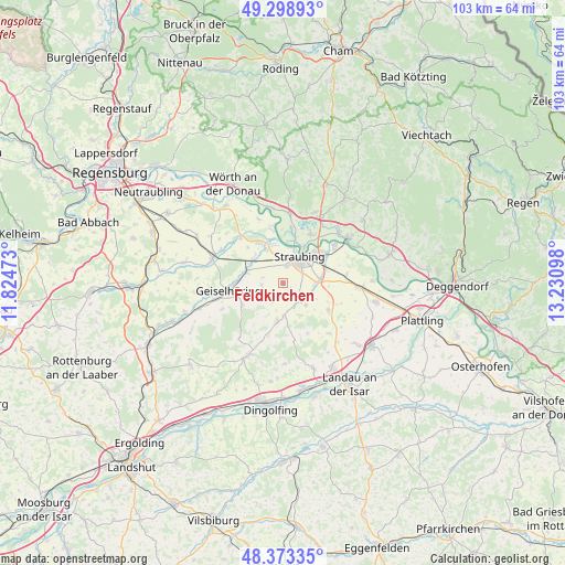 Feldkirchen on map