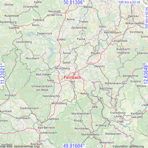 Feilitzsch on map