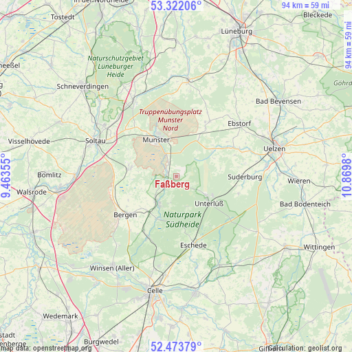 Faßberg on map