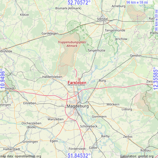 Farsleben on map