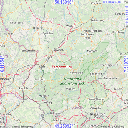 Farschweiler on map