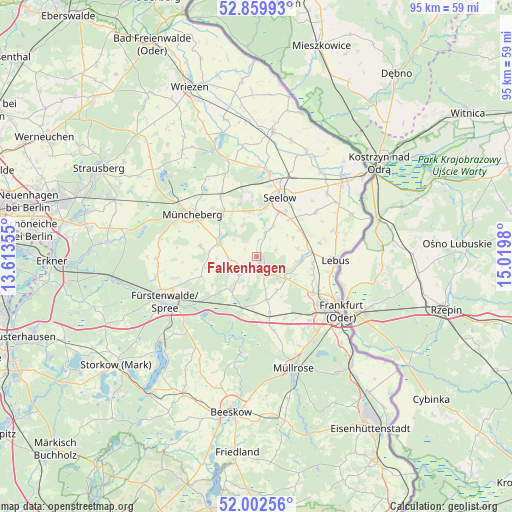 Falkenhagen on map