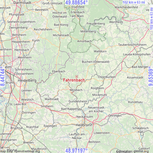 Fahrenbach on map