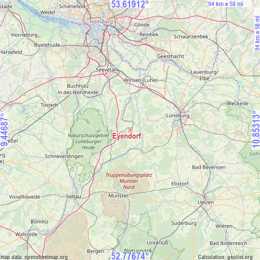 Eyendorf on map