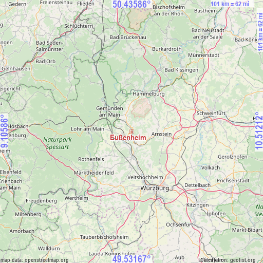 Eußenheim on map