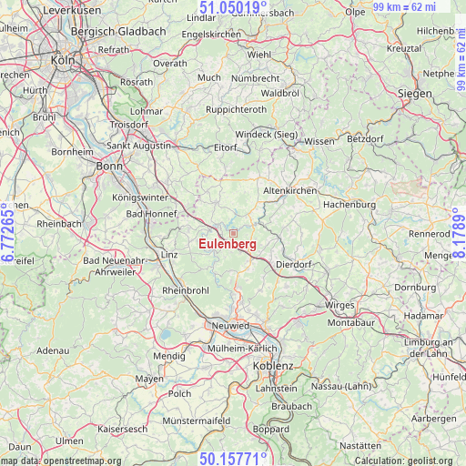 Eulenberg on map