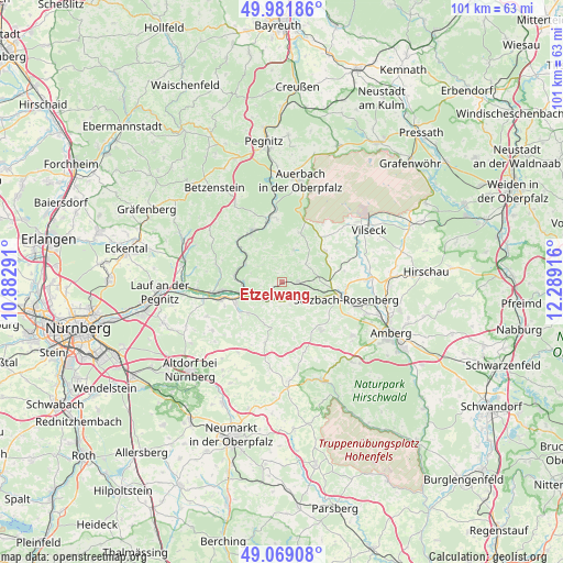 Etzelwang on map