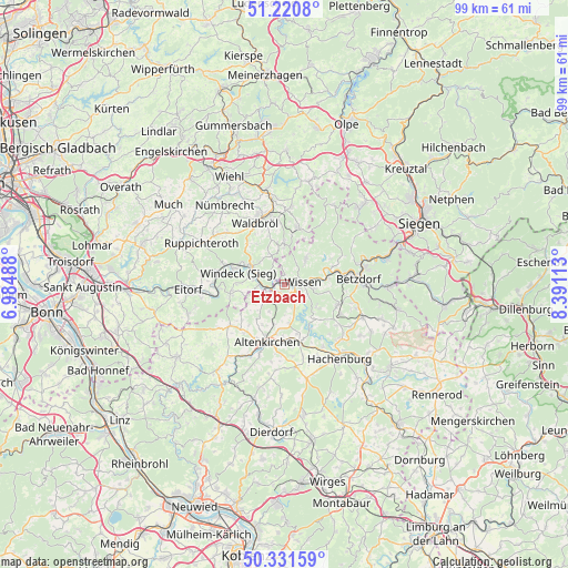 Etzbach on map