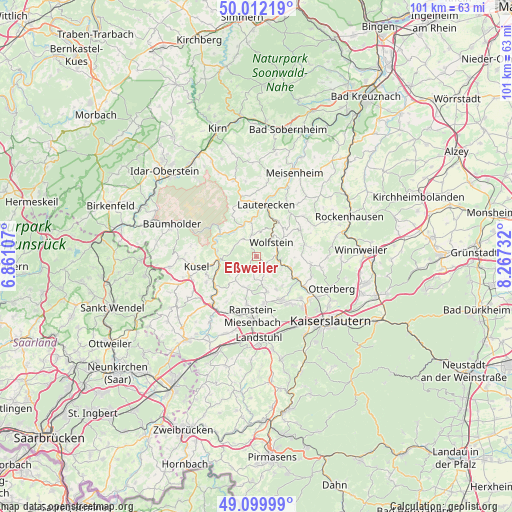 Eßweiler on map