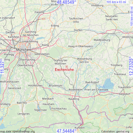 Eschenlohe on map