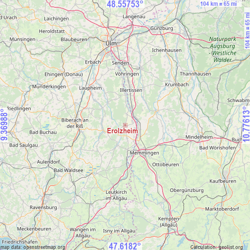 Erolzheim on map