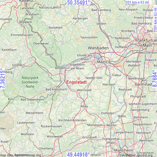 Engelstadt on map
