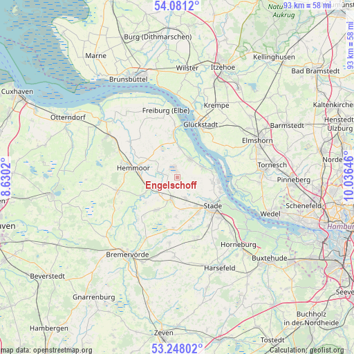 Engelschoff on map