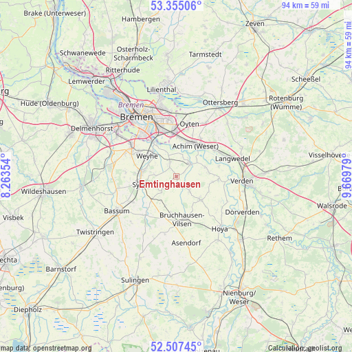 Emtinghausen on map