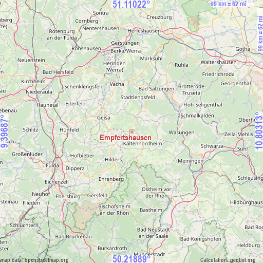 Empfertshausen on map