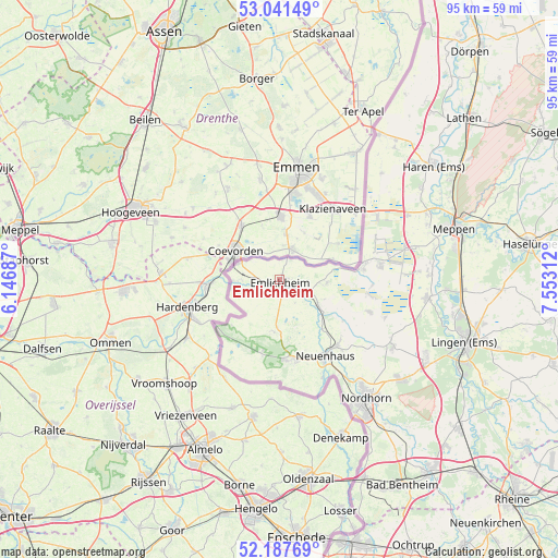Emlichheim on map