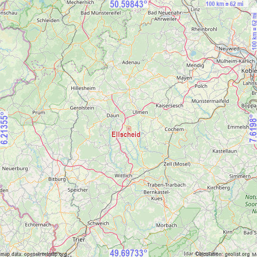 Ellscheid on map