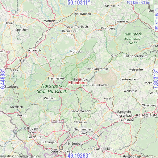 Ellenberg on map