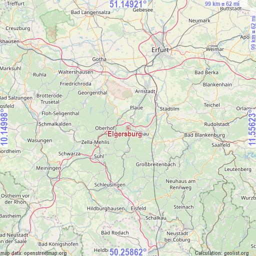 Elgersburg on map