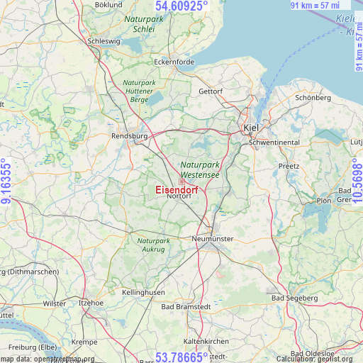 Eisendorf on map