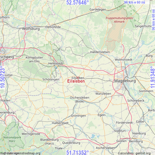 Eilsleben on map