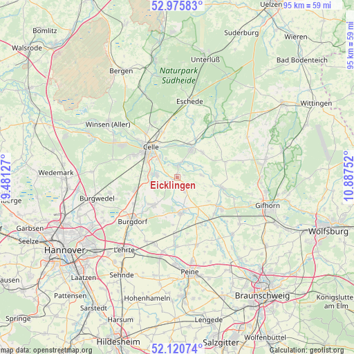 Eicklingen on map
