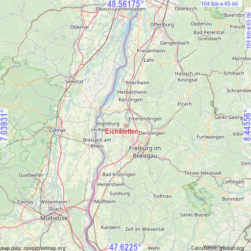Eichstetten on map
