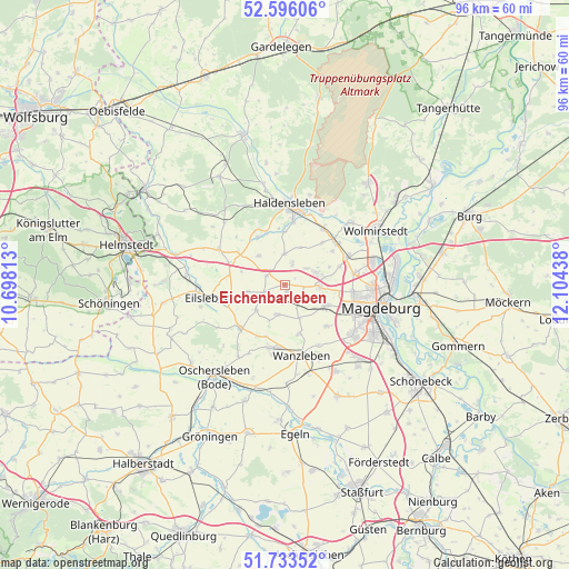 Eichenbarleben on map