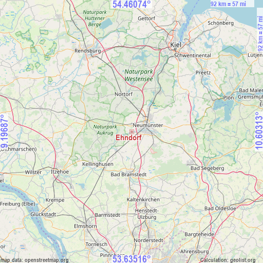 Ehndorf on map