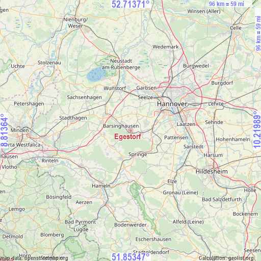 Egestorf on map