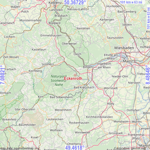 Eckenroth on map