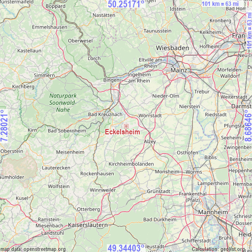 Eckelsheim on map