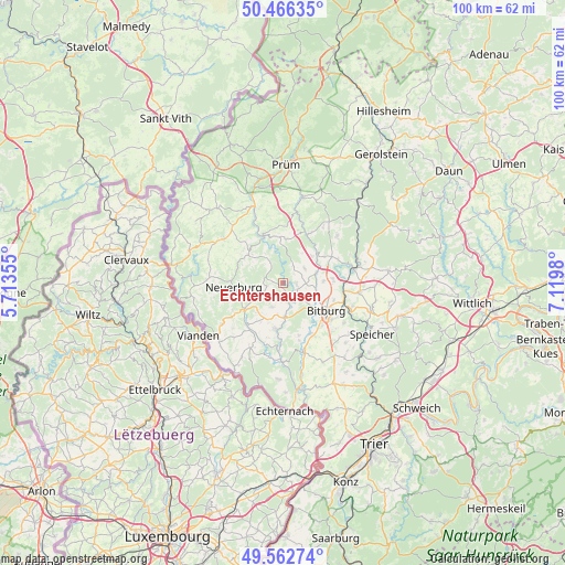 Echtershausen on map