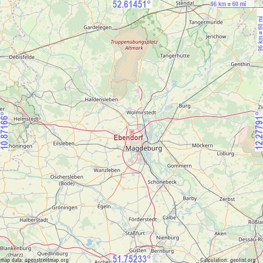 Ebendorf on map