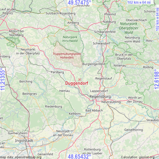 Duggendorf on map