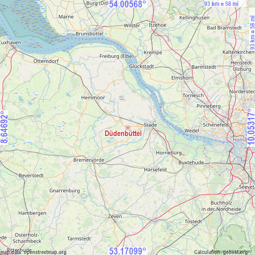 Düdenbüttel on map