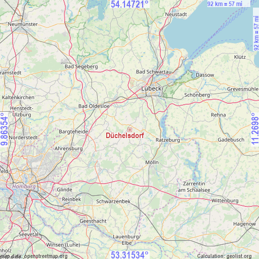 Düchelsdorf on map