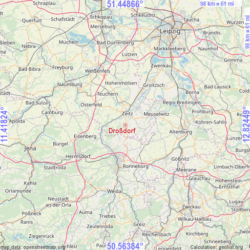 Droßdorf on map