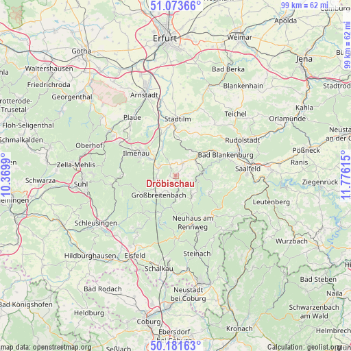 Dröbischau on map
