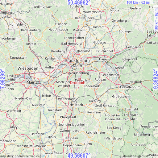 Dreieich on map