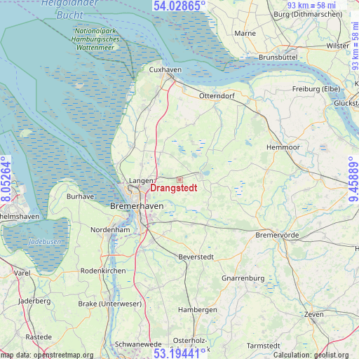 Drangstedt on map