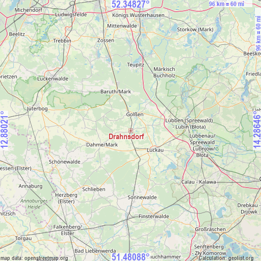 Drahnsdorf on map