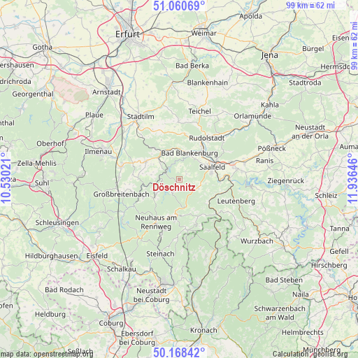 Döschnitz on map