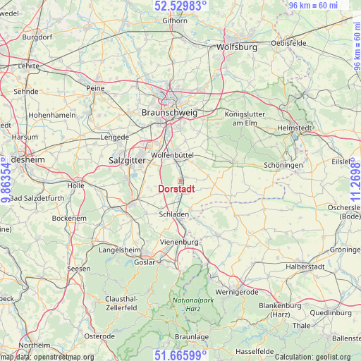 Dorstadt on map