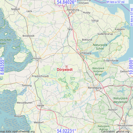 Dörpstedt on map