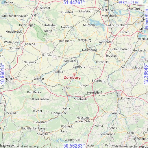 Dornburg on map