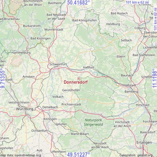 Donnersdorf on map