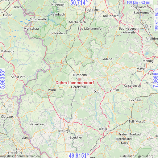 Dohm-Lammersdorf on map