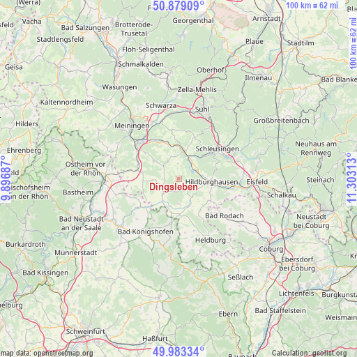 Dingsleben on map