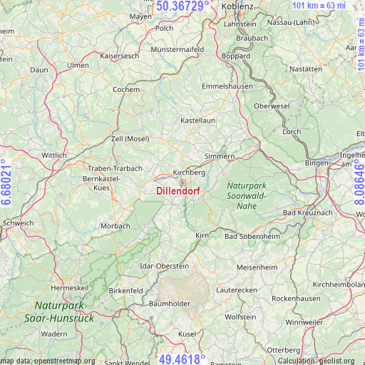 Dillendorf on map